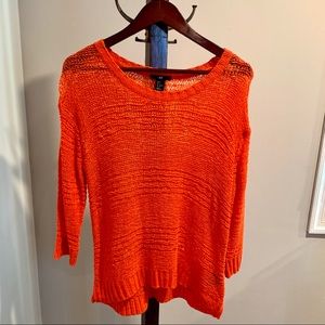 H&M Orange Tunic Sweater